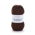YarnArt Baby 100% Acrylic Knitting Yarn – 50g (150m) | Ultra-Soft & Lightweight | Baby & Kids’ Sensitive Skin Safe | Durable & Easy to Work with | Perfect for Knitting & Crochet (Baby, 1182) - color: Chocolate Brown, style: Baby