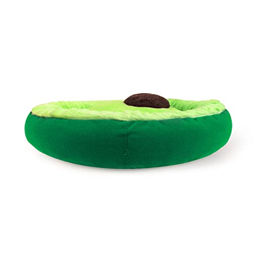 TONBO Soft Plush Small Cute and Cozy Avocado Dog Cat Bed, Washer and Dryer Friendly (Avocado) - color: Avocado