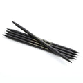 Lantern Moon Ebony Wood Double Pointed Needles 8" (20cm) | US Size 10.5 (6.5mm) - size: US 10.5 (6.5mm)