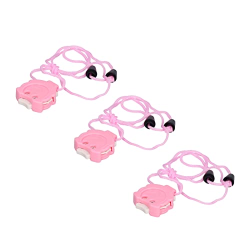 Knitting Stitch Counter, Portable Mini Row Counter Pink Pendant Design for Crochet Knitting Enthusiasts to Improve Efficiency Plastic 4.8cm Length 4cm Width 3Pcs