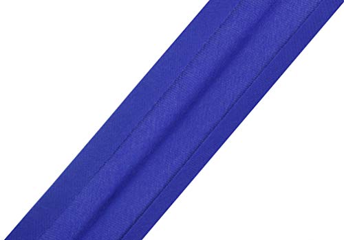 Mandala Crafts 55 Yds 1 Inch Blue Double Fold Bias Tape for Sewing | Machine Washable Binding Tape for Quilting, Hemming, Seams, Fabric Piping, All Fabrics & Denim, Indoor & Outdoor - color: Blue, size: 1 Inch 55 Yards