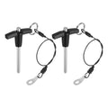 uxcell 2Pcs T Handle Lock Pins, 5mm x 40mm Usage Length Stainless Steel Push-Button Quick Release Pin - size: 5mm x 40mm