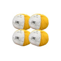 Baby Cotton Yarn, 55% Cotton 45% Acrylic, Fine (2) for Crochet and Knitting 4x1.76 Oz (4x50g) / 4x177 Yrds (4x162m), Soft Yarn, Amigurumi Yarn - color: Dark Yellow, size: 4 Skeins