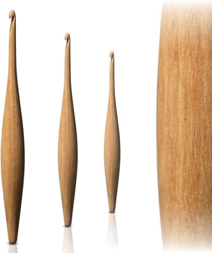 Furls Crochet Hook, Streamline Camwood, Ergonomic Handle Crochet Hooks 7" (Streamline - Camwood, L - 7.00MM) - color: Camwood, size: L - 7.00MM