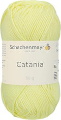 Schachenmayr (SMC) Catania Originals – 100% Mercerized Cotton Yarn, 50g (1.76oz), 125m (136 Yards) – Fine Sport #2 – Soft, Durable Thread for Amigurumi, Knitting, Crochet & Baby Projects (100) - color: 100