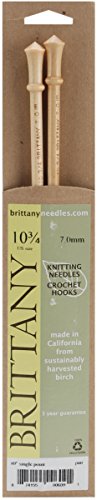 Brittany SP1010.7 Single Pt. Knitting Needles 10" -Size 10.75/7mm