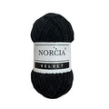 Soft Velvet Chenille Yarn for Crocheting & Knitting - Super Bulky 100g (74.3 yds) Baby Blanket Yarn - Amigurumi & Weaving Craft - Fancy Yarn - Black, 1 Skein - color: Black, size: 1 Skein