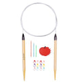 Weabetfu 32inch Bamboo Circular Knitting Needles US Size 6(4mm) | Premium Circular Needles Handmade DIY and Any Weave Yarn Projects,Include Knitting Accessories - size: US 6(4mm)