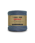 CIRCULO Premium T-Shirt Yarn - Soft, Lightweight, Seamless, Knot-Free. Easy-to-Use. Fettuccini Zpagetti, T Shirt Yarn for Crocheting & Knitting - 153.1 yds, Sky - color: 2966 - Sky