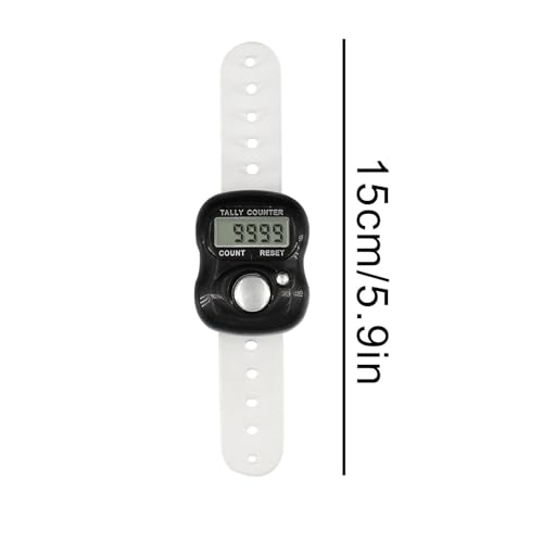 Finger Counter, Electronic Finger Counter, Electronic Digital Display Finger Hand Tally Counter Counter, Portable Lap Counter, Resettable Counters Clickers for Row, Knitting, People, Lap, Coaching