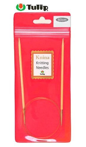 Tulip KKJA-8033 Knina Knitting Needles Bamboo Loop Needles 31.5 inches (80 cm) No. 4