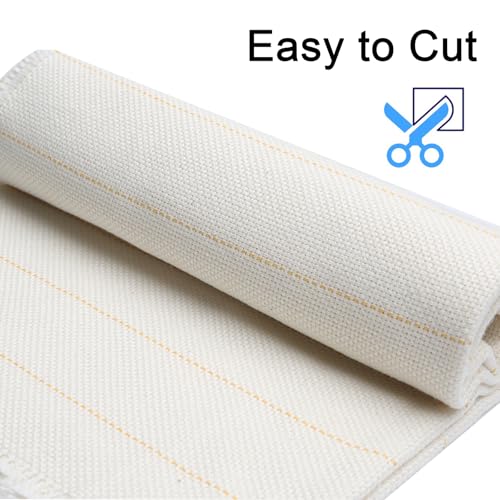 39 x 39 Inches Premium Primary Tufting Cloth with Marked Lines, Monk Cloth for Rug-Punch, DIY Punch Needle Carpet Making Supplies - size: 39 x 39 inch