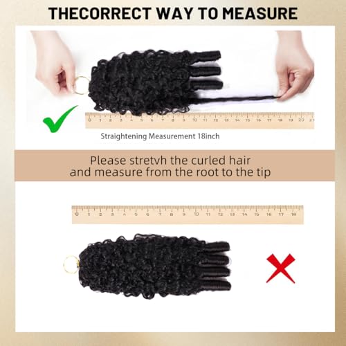 Feather Crochet Human Hair 14 Inch 3C4A Burmese Curly 15A 100% Human Hair Bundles 60g 55 Strands Pre-Separated Crochet Hair for Black Women Burmese Curly Invisible Crochet Hair Extensions - color: Burmese Curly Crochet Hair with Spiral End, size: 14 Inch