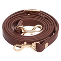 RAYNAG Leather Crossbody Strap Replacement, Adjustable Purse Strap, Handbag Shoulder Strap Replacement with Gold Hardware, Coffee - color: Coffee With Gold Hardware