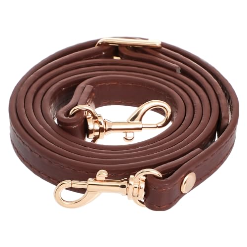 RAYNAG Leather Crossbody Strap Replacement, Adjustable Purse Strap, Handbag Shoulder Strap Replacement with Gold Hardware, Coffee - color: Coffee With Gold Hardware