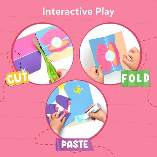 Skillmatics Snip Snip Unicorns & Princesses, Scissor Skills, Felt Craft Kit | Cutting Activity, Safety Scissors, Fine Motor Skills for Preschool, Screen-Free, Learning Toy, Girls & Boys Ages 3, 4, 5, 6 - style: 4. Unicorns & Princesses