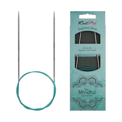 KnitPro The Mindful Collection Fixed Circular Needles 16" (40cm) | US Size 1 (2.25mm) - size: US 1 (2.25mm)