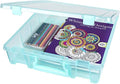 ArtBin 6955AA Super Satchel 1-Compartment Box, Art & Craft Organizer, 1-Pack, Translucent Aqua - color: Aqua, size: 1 Pack