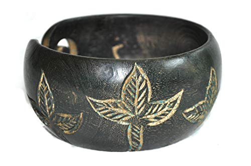 Premium Solid Dark Handmade Crafted Wooden Portable Antique Yarn Storage Bowl - Holder for Knitting Crochet Hook Accessories (6" x 6" x 3", Brass Green) - color: Brass Green, size: 6" x 6" x 3"