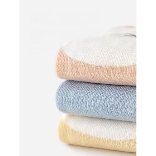 COUVER Baby Non Slip Grip Ankle Socks with Non Skid Soles for Infants Toddlers Kids Boys Girls - color: 2 Tone Nose, size: 1-3T