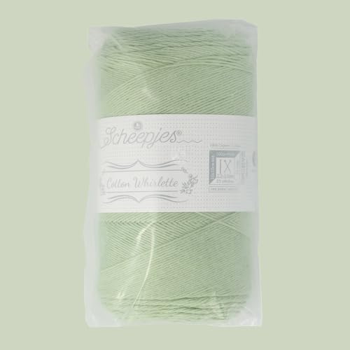 Scheepjes Cotton Whirlette 100 g (3.5 oz) Cotton Yarn – Sage Leaf 820 - color: 820 Sage Leaf