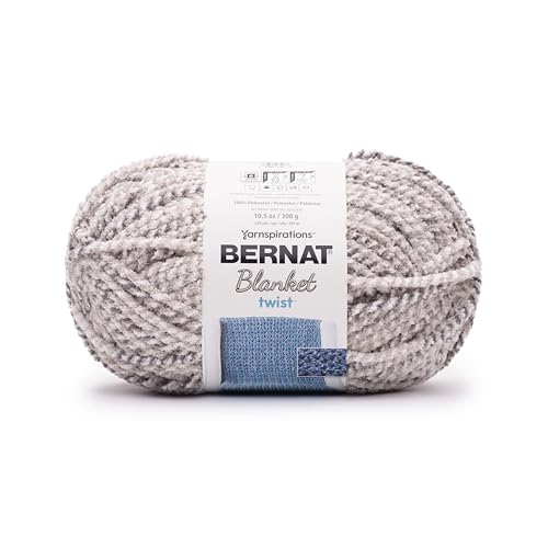 BERNAT BLANKET TWIST, DOVE - color: Dove, size: 1 Pack, style: BLANKET TWIST