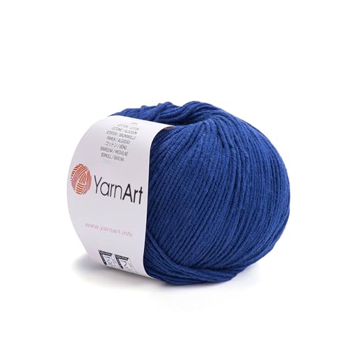 YarnArt Genius Soft Cotton Acrylic Blend Yarn - Amigurumi, Crochet and Knitting –%55 Cotton-45% Acrylic, Craft Yarn for Kids and Adults Garments, Baby Items and Accessories, 174 yds / 50 g - color: 54