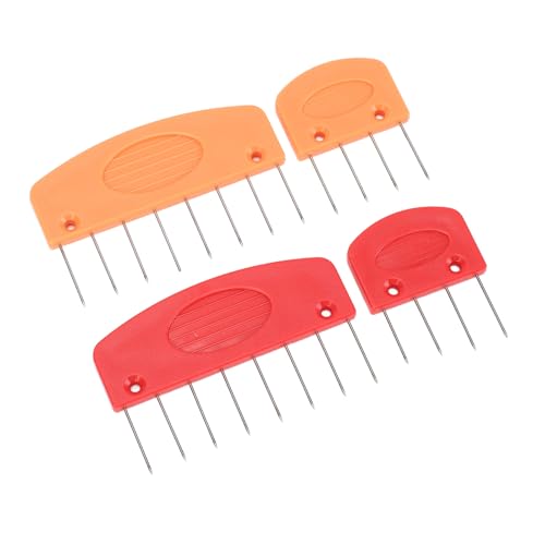 Knit Blocking Comb, Stainless Steel and Plastic Knit Blocking Pins with Storage Box, for Wool Cotton Yarn Knitting Projects at Home Studio
