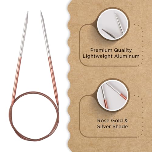 Knitter’s Pride Rosemist Fixed Circular Needles 32""(80cm) - US 7(4.5mm) - size: 4.50mm