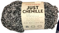 Black Color Ultra Soft Premier Yarn-Just Chenille Yarn, 65 Yards, 1 Skeins