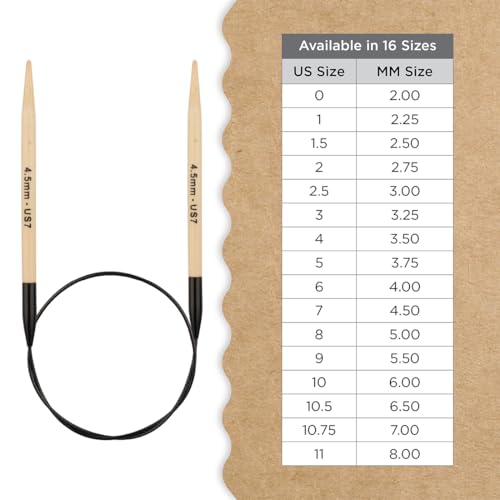 Knitter’s Pride Bamboo Luxe Fixed Circular Needle 32""(80cm) - US 7(4.5mm) - size: 4.50mm