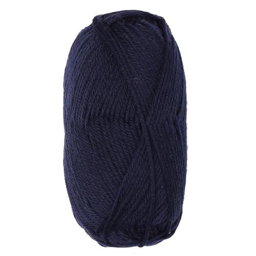 100% Superwash Wool Yarn 3 Skeins 150g DK Weight Knitting Crochet Navy Blue | Sourced from Peru for breathable warmth and 327yd total length per 150g pack ideal for soft baby garments hats and sweater - color: Navy Blue