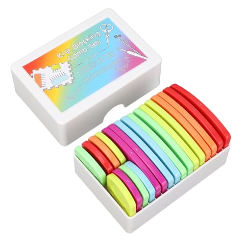 Knit Blocker Plastic and Stainless Steel Multifunctional Knit Crochet Blocking Comb for Handcraft