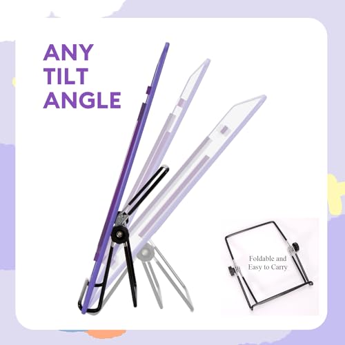 BABYSHEEP Knitting Pattern Holder with 8 Replacement Magnets | Knitting Chart Keeper Magnetic Board Cross Stitch Supplies for Crochet 12.3*8.9inches (Purple) - color: Purple