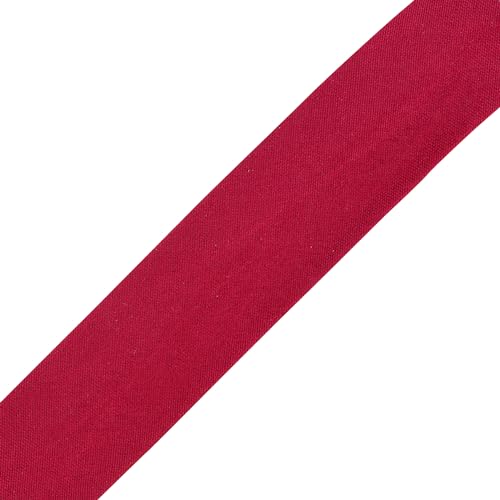 Mandala Crafts 55 Yds 1 Inch Burgundy Double Fold Bias Tape for Sewing | Machine Washable Binding Tape for Quilting, Hemming, Seams, Fabric Piping, All Fabrics & Denim, Indoor & Outdoor - color: Burgundy, size: 1 Inch 55 Yards
