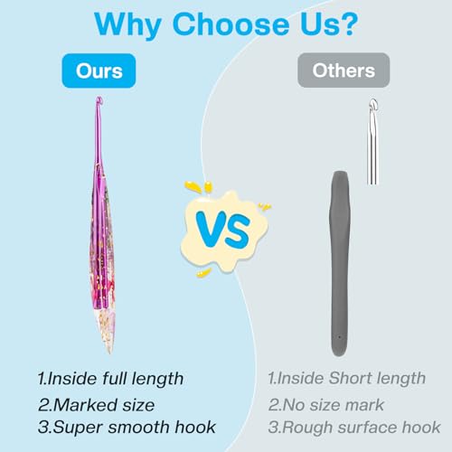 4.5mm Crochet Hook, Ergonomic Crochet Hooks with Floral Resin Grips | Stylish and Unique Knitting Needles ,Crochet Needles for Beginners, Arthritic Hands and Professional - size: 4.5mm