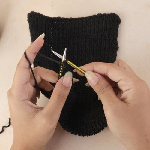 KnitPro Zing Fixed Circular Needles Asymmetrical 10" (25cm) | US Size 7 (4.5mm) - size: US 7 (4.5mm)