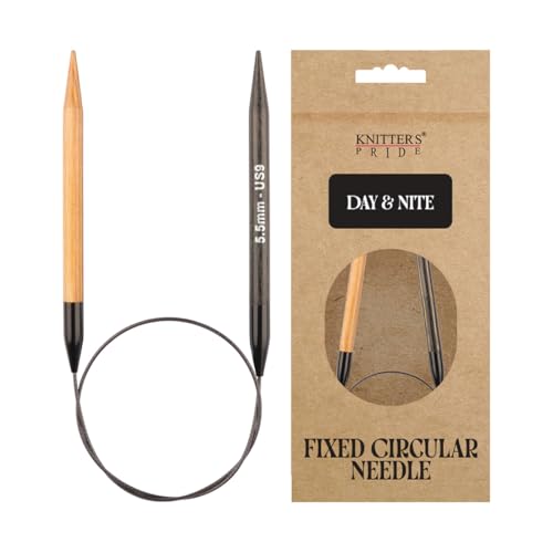 Knitter’s Pride Day & Nite Fixed Circular Needle 16""(40cm) - US 9 (5.5mm) - size: 5.50mm
