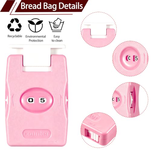 Bepisof Pink Knitting Row Counter, 2 Pieces | Plastic, Mini Crochet Stitch Counter, Needle Marking Stitch Row Counting Tool, For Knitting & Crochet Enthusiasts - color: pink