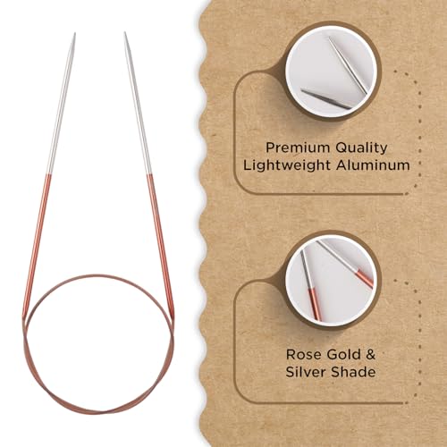 Knitter’s Pride Rosemist Fixed Circular Needles 40""(100cm) - US 2.5(3mm) - size: 3.00mm