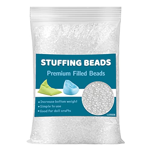 Jmuiiu100g/3.52oz Poly Pellets, Weighted Beads Stuffing for Stuffed Animals | Premium Poly Pellets for Stuffed Animals, Plush Dolls, Handmade DIY Craft Supplies - size: 100g