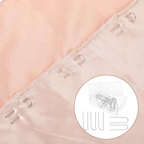 50 Pcs Stainless Steel Sewing Pins - Multipurpose U-Pins for Quilting, Jewelry Display & Double Blocking