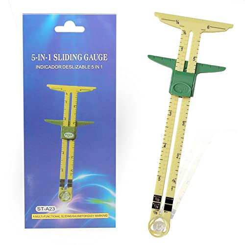 YEQIN 5-in-1 Sliding Gauge Measuring Sewing Tool - size: Size 1(style1)