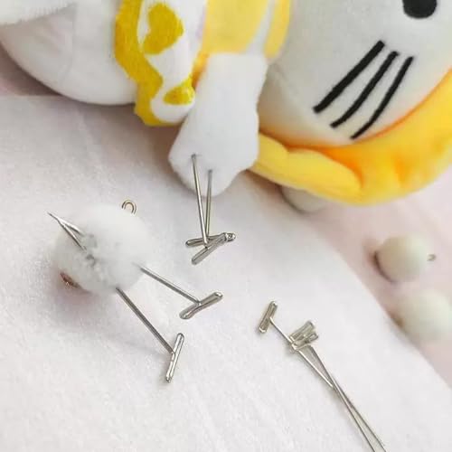 200PCS 1.5 Inch Silver Stainless Steel T-Pins, Universal Straight Pins for Wig Styling, Sewing, Quilting, Knitting Blocking, Craft & Office Decoration - color: Silver, size: 1.5in-200pcs