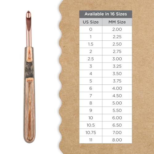 Knitter’s Pride Terra Single-Ended Crochet Hook US K(6.5mm) - size: 6.50mm