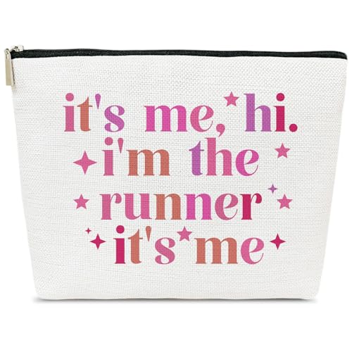 Runners Makeup Bag, Running Gifts for Women | “It's Me, Hi, I'm the Runner” Cosmetic Bag for Joggers Track Athletes Marathon Lovers, Sports Stuff and Accessories - color: multicolor04