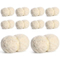 Chunky Jumbo Chenille Yarn #10 Milky White 10 Pack | 200g/22yds Super Bulky Baby Soft Yarn for Hand Knitting Fluffy Chunky Knit Throw Blanket Yarn - color: Milky White