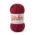 Burgundy Chunky Chenille Yarn for Crocheting, Baby Yarn for Crocheting Soft Blanket/Amigurumi, 100g (87.4yds) Super Bulky Fluffy Velvet Knitting/Crochet Yarn - color: Burgundy