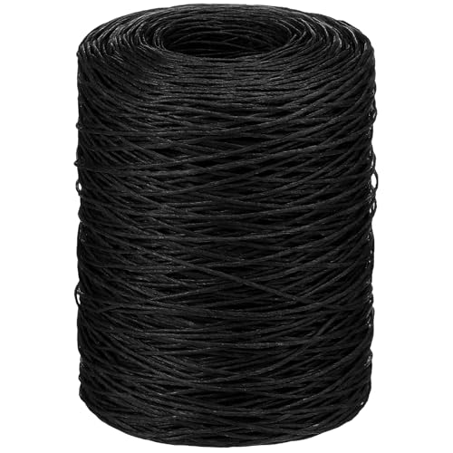 Syhood 673 Feet Floral Vine Bind Wire Rustic Craft Wire, Black | For DIY Craft Wrapping, Flower Bouquets Garland Arrangements, , Christmas Wreath Making - color: Black, size: 673 Feet