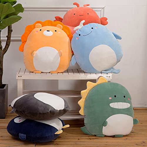 Soft Flat Whale Plush Hugging Pillow Cute Blue Whale Stuffed Animal Plushies Toys Kids Anime Cushion for Birthday, Valentine's Day, Christmas...16.5 Inch - color: Blue, size: 16.5 Inch